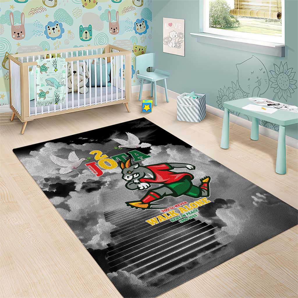 Portuguese Footballer Memorial Area Rug You'll Never Walk Alone Rest In Peace 1996-2025 - Wonder Print Shop