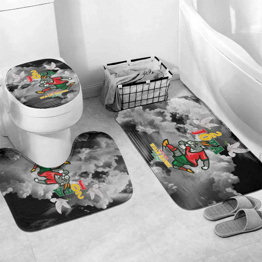 Portuguese Footballer Memorial Bathroom Set You'll Never Walk Alone Rest In Peace 1996-2025 - Wonder Print Shop