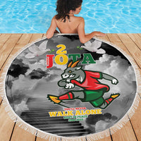 Portuguese Footballer Memorial Beach Blanket You'll Never Walk Alone Rest In Peace 1996-2025 - Wonder Print Shop