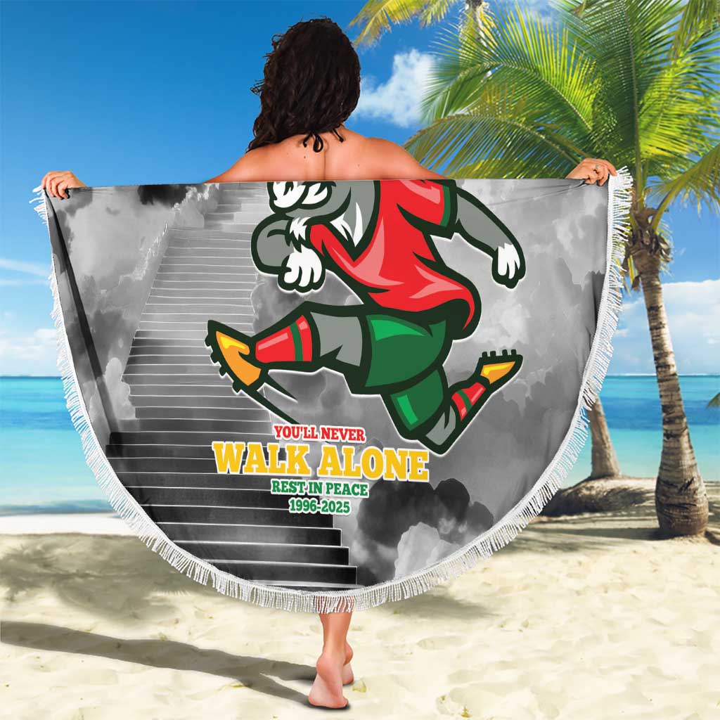 Portuguese Footballer Memorial Beach Blanket You'll Never Walk Alone Rest In Peace 1996-2025 - Wonder Print Shop