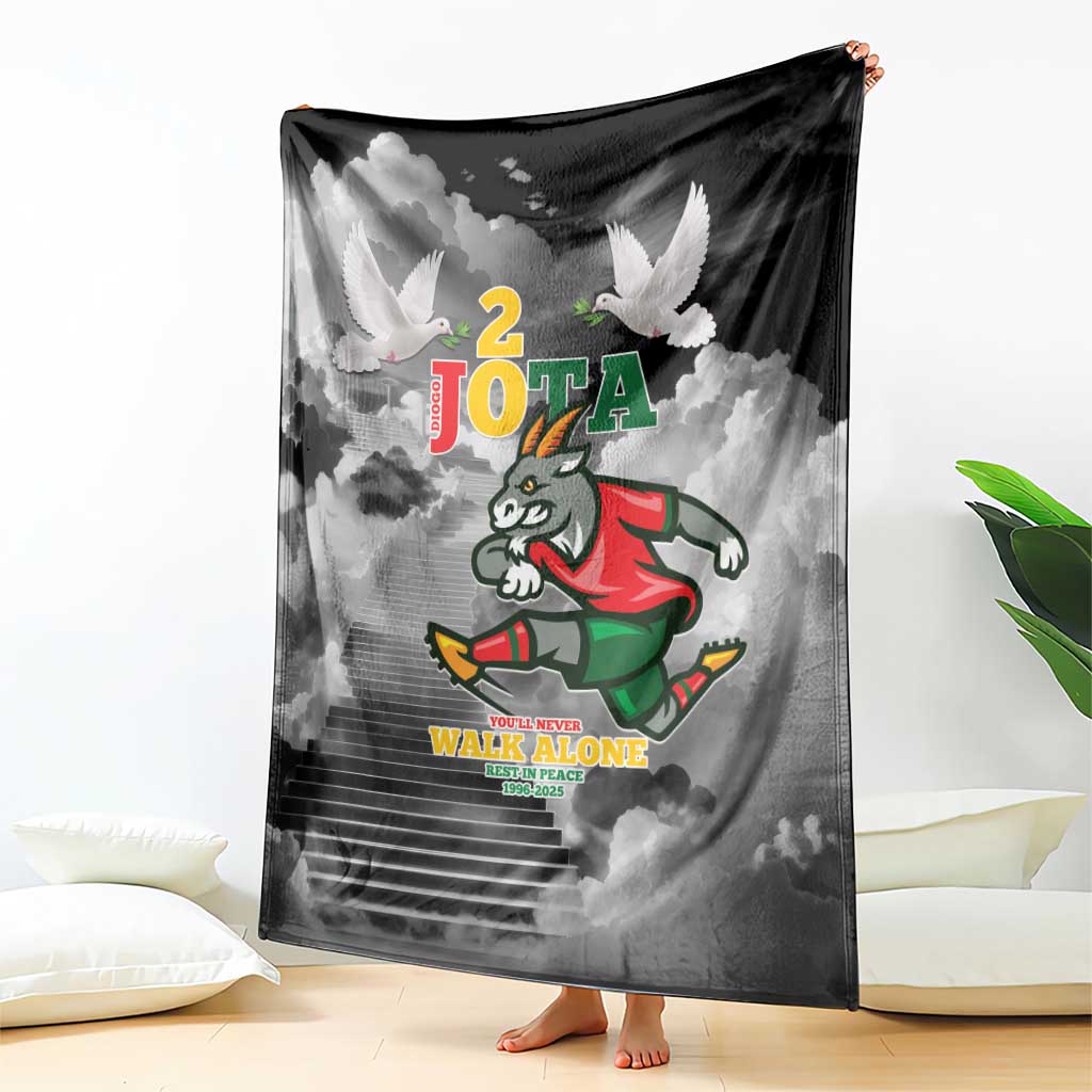 Portuguese Footballer Memorial Blanket You'll Never Walk Alone Rest In Peace 1996-2025 - Wonder Print Shop