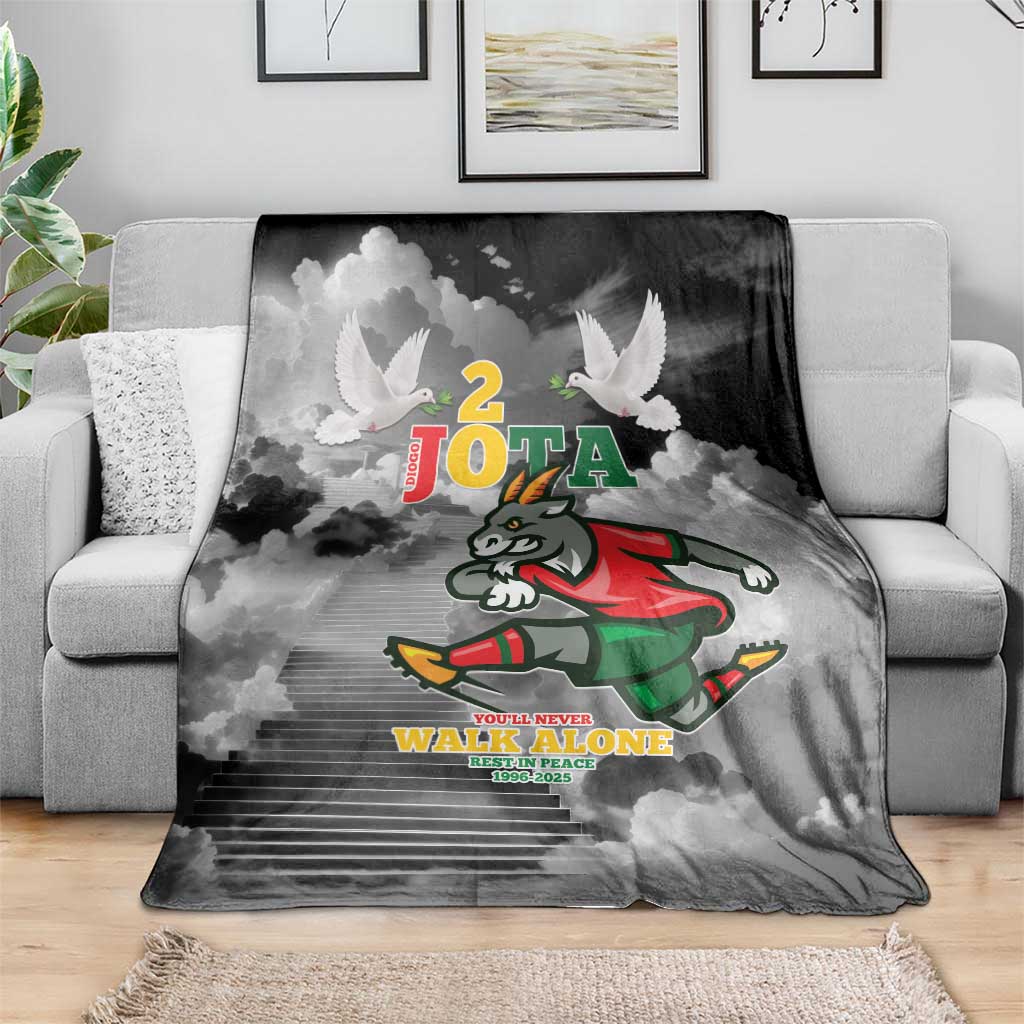 Portuguese Footballer Memorial Blanket You'll Never Walk Alone Rest In Peace 1996-2025 - Wonder Print Shop