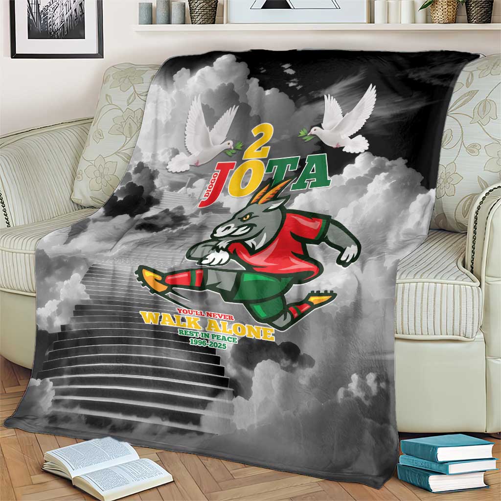 Portuguese Footballer Memorial Blanket You'll Never Walk Alone Rest In Peace 1996-2025 - Wonder Print Shop