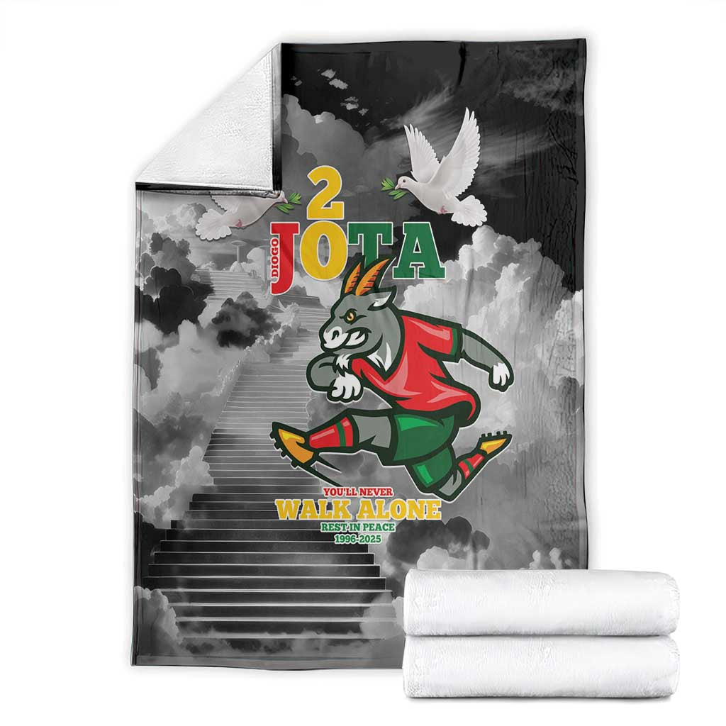 Portuguese Footballer Memorial Blanket You'll Never Walk Alone Rest In Peace 1996-2025 - Wonder Print Shop