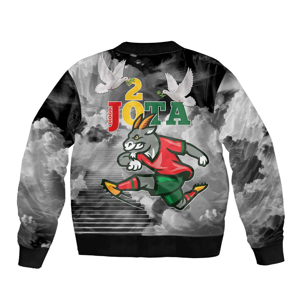 Portuguese Footballer Memorial Bomber Jacket You'll Never Walk Alone Rest In Peace 1996-2025 - Wonder Print Shop