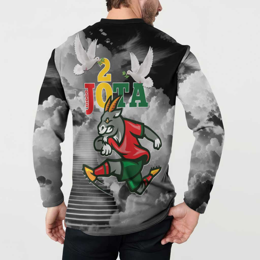 Portuguese Footballer Memorial Button Sweatshirt You'll Never Walk Alone Rest In Peace 1996-2025 - Wonder Print Shop