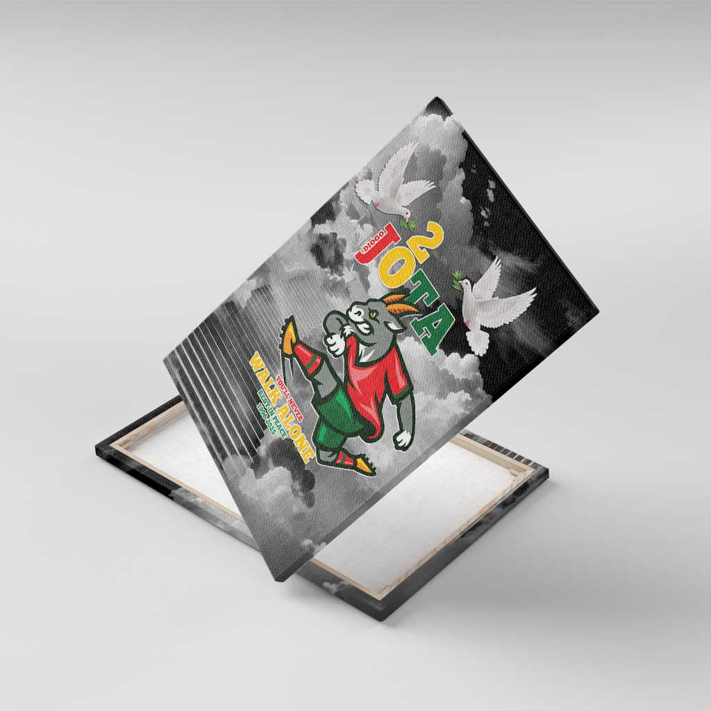 Portuguese Footballer Memorial Canvas Wall Art You'll Never Walk Alone Rest In Peace 1996-2025 - Wonder Print Shop