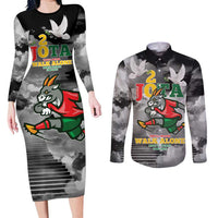Portuguese Footballer Memorial Couples Matching Long Sleeve Bodycon Dress and Long Sleeve Button Shirt You'll Never Walk Alone Rest In Peace 1996-2025 - Wonder Print Shop