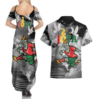 Portuguese Footballer Memorial Couples Matching Summer Maxi Dress and Hawaiian Shirt You'll Never Walk Alone Rest In Peace 1996-2025 - Wonder Print Shop
