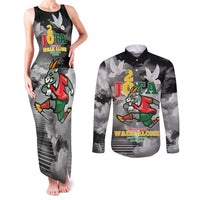Portuguese Footballer Memorial Couples Matching Tank Maxi Dress and Long Sleeve Button Shirt You'll Never Walk Alone Rest In Peace 1996-2025 - Wonder Print Shop