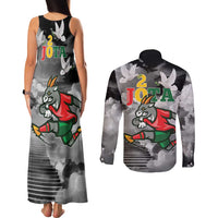 Portuguese Footballer Memorial Couples Matching Tank Maxi Dress and Long Sleeve Button Shirt You'll Never Walk Alone Rest In Peace 1996-2025 - Wonder Print Shop