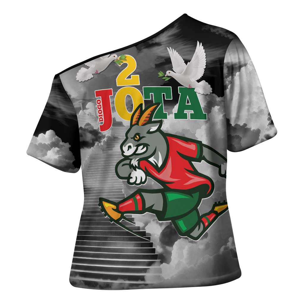 Portuguese Footballer Memorial Cross Shoulder Shirt You'll Never Walk Alone Rest In Peace 1996-2025 - Wonder Print Shop