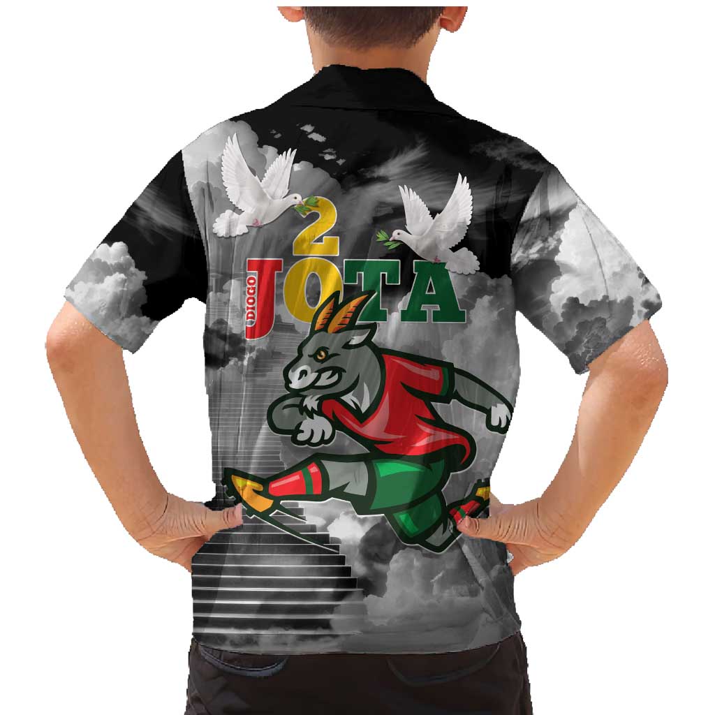 Portuguese Footballer Memorial Family Matching Mermaid Dress and Hawaiian Shirt You'll Never Walk Alone Rest In Peace 1996-2025 - Wonder Print Shop