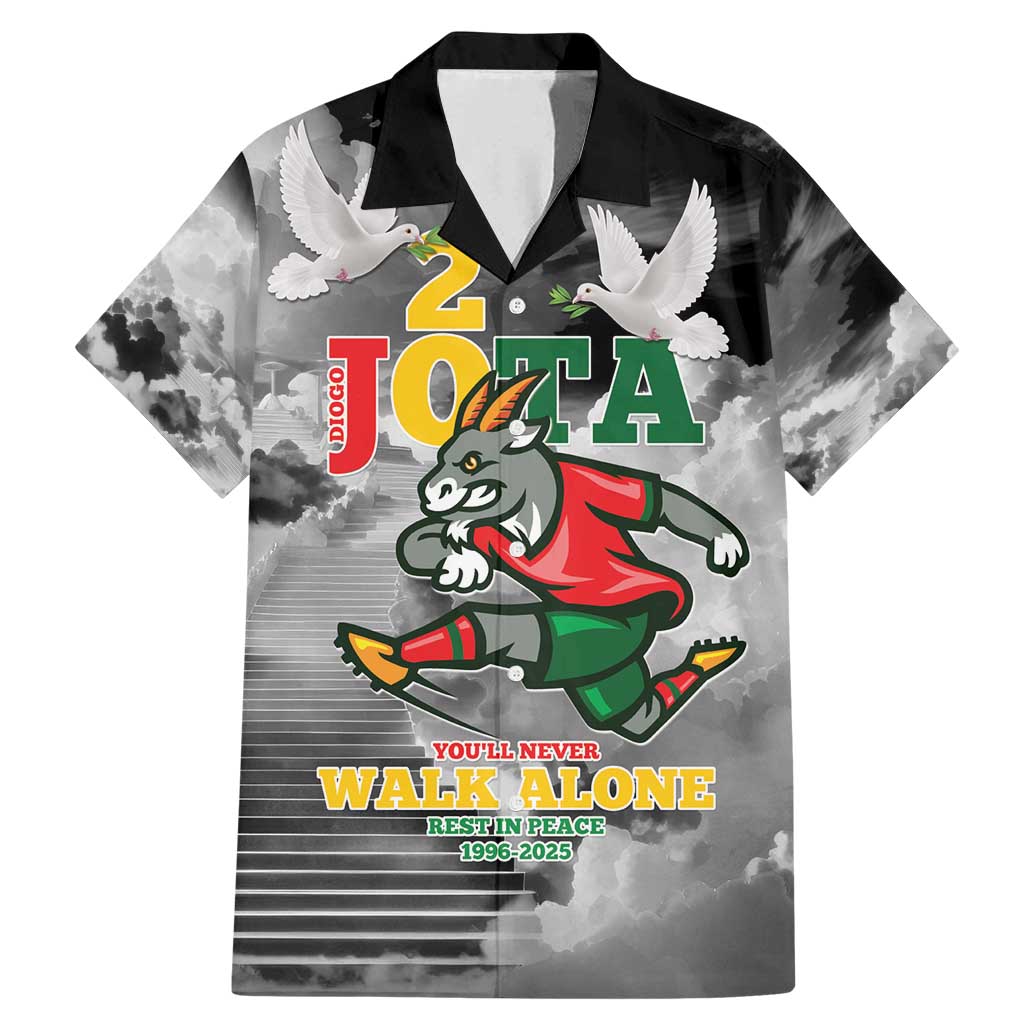 Portuguese Footballer Memorial Family Matching Mermaid Dress and Hawaiian Shirt You'll Never Walk Alone Rest In Peace 1996-2025 - Wonder Print Shop