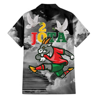 Portuguese Footballer Memorial Family Matching Off The Shoulder Long Sleeve Dress and Hawaiian Shirt You'll Never Walk Alone Rest In Peace 1996-2025 - Wonder Print Shop