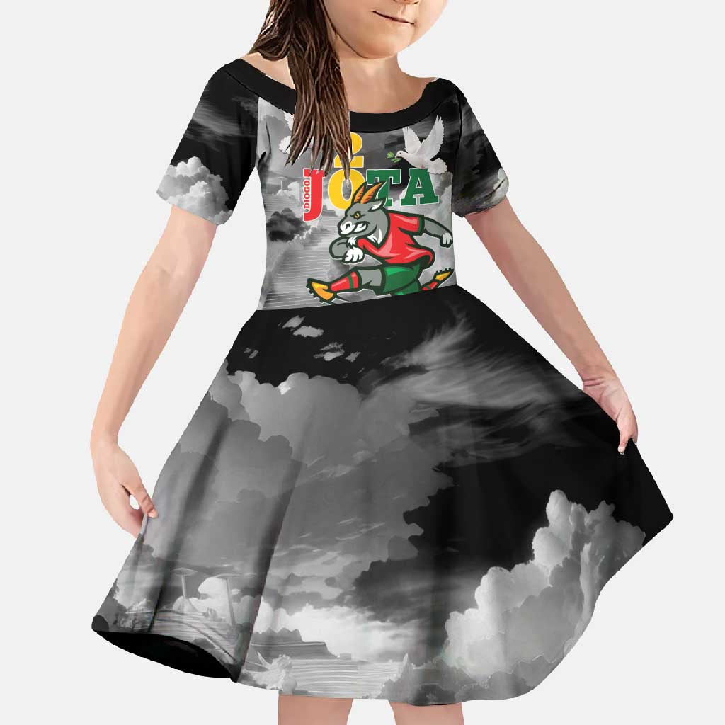 Portuguese Footballer Memorial Family Matching Off Shoulder Maxi Dress and Hawaiian Shirt You'll Never Walk Alone Rest In Peace 1996-2025 - Wonder Print Shop