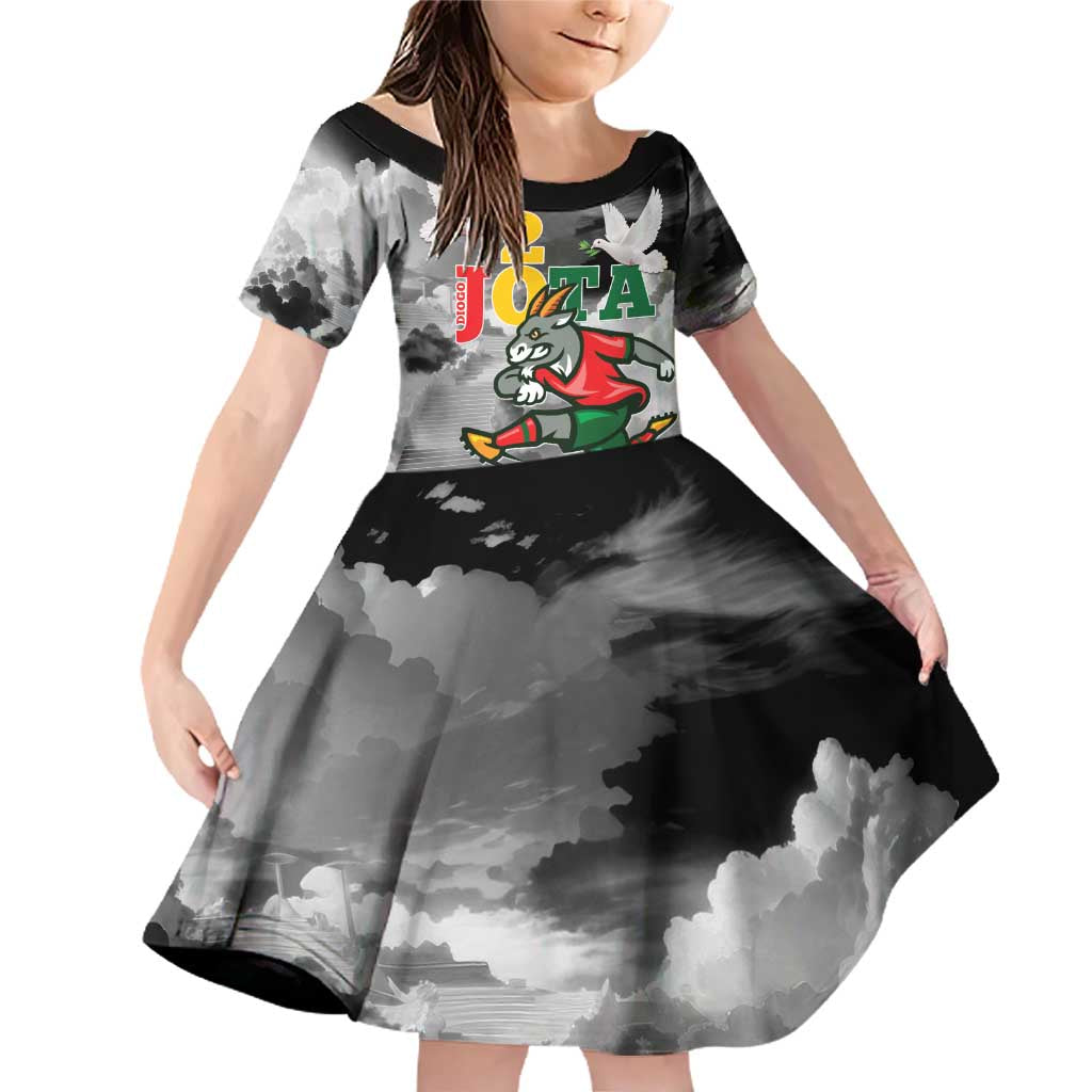 Portuguese Footballer Memorial Family Matching Off Shoulder Short Dress and Hawaiian Shirt You'll Never Walk Alone Rest In Peace 1996-2025 - Wonder Print Shop