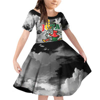 Portuguese Footballer Memorial Family Matching Off Shoulder Short Dress and Hawaiian Shirt You'll Never Walk Alone Rest In Peace 1996-2025 - Wonder Print Shop