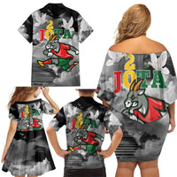 Portuguese Footballer Memorial Family Matching Off Shoulder Short Dress and Hawaiian Shirt You'll Never Walk Alone Rest In Peace 1996-2025 - Wonder Print Shop