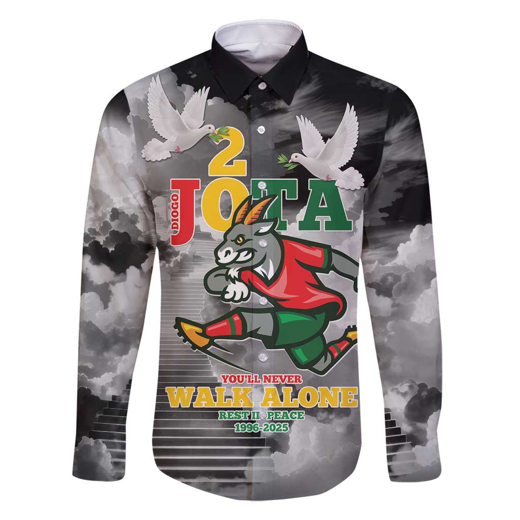 Portuguese Footballer Memorial Family Matching Off Shoulder Short Dress and Hawaiian Shirt You'll Never Walk Alone Rest In Peace 1996-2025 - Wonder Print Shop