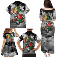 Portuguese Footballer Memorial Family Matching Puletasi and Hawaiian Shirt You'll Never Walk Alone Rest In Peace 1996-2025 - Wonder Print Shop