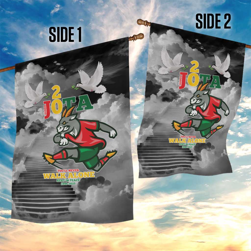 Portuguese Footballer Memorial Garden Flag You'll Never Walk Alone Rest In Peace 1996-2025 - Wonder Print Shop