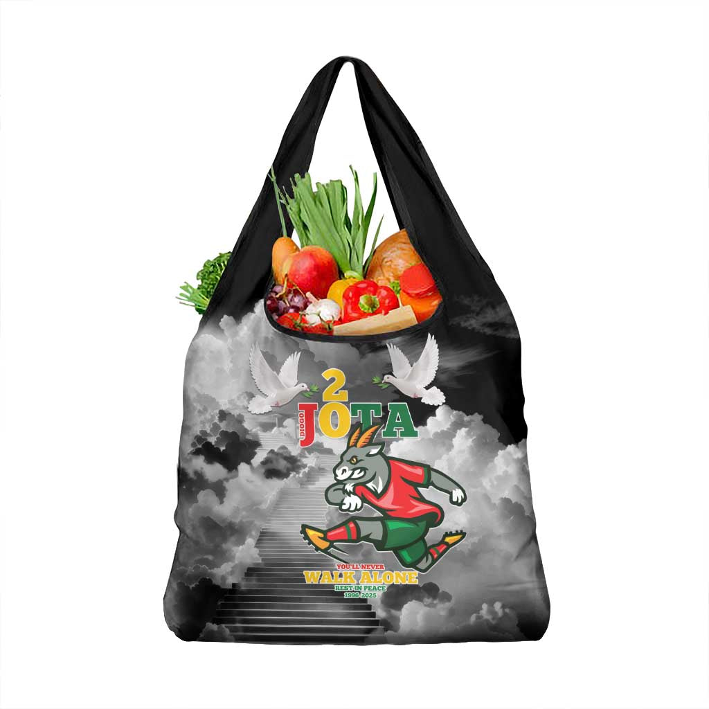 Portuguese Footballer Memorial Grocery Bag You'll Never Walk Alone Rest In Peace 1996-2025 - Wonder Print Shop