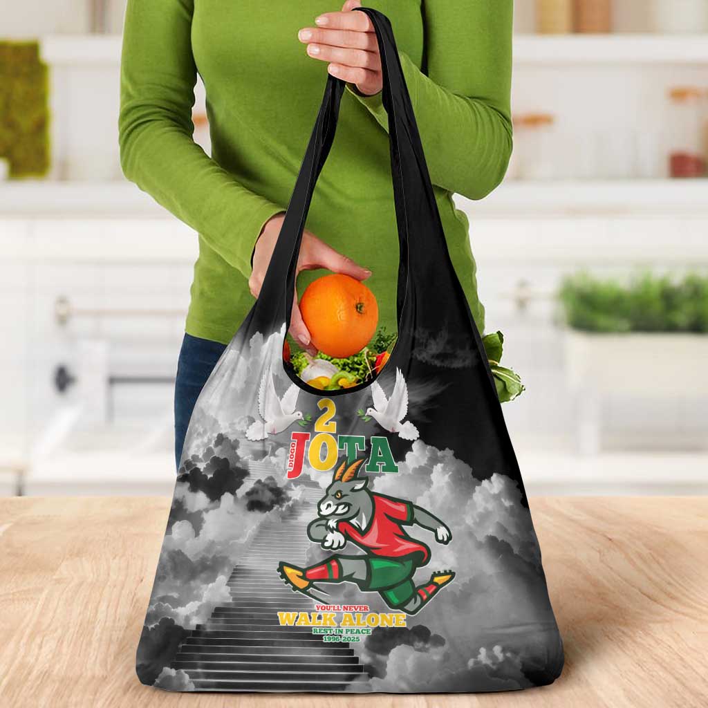 Portuguese Footballer Memorial Grocery Bag You'll Never Walk Alone Rest In Peace 1996-2025 - Wonder Print Shop