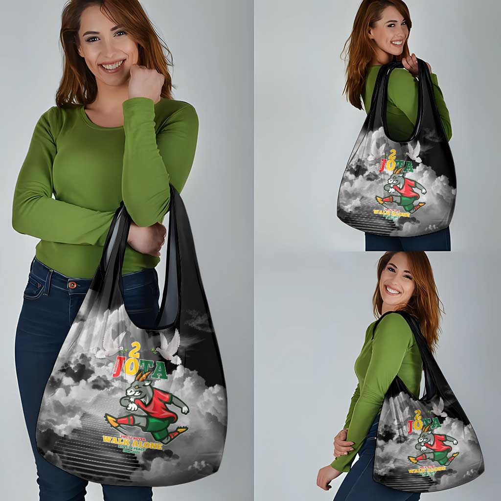 Portuguese Footballer Memorial Grocery Bag You'll Never Walk Alone Rest In Peace 1996-2025 - Wonder Print Shop