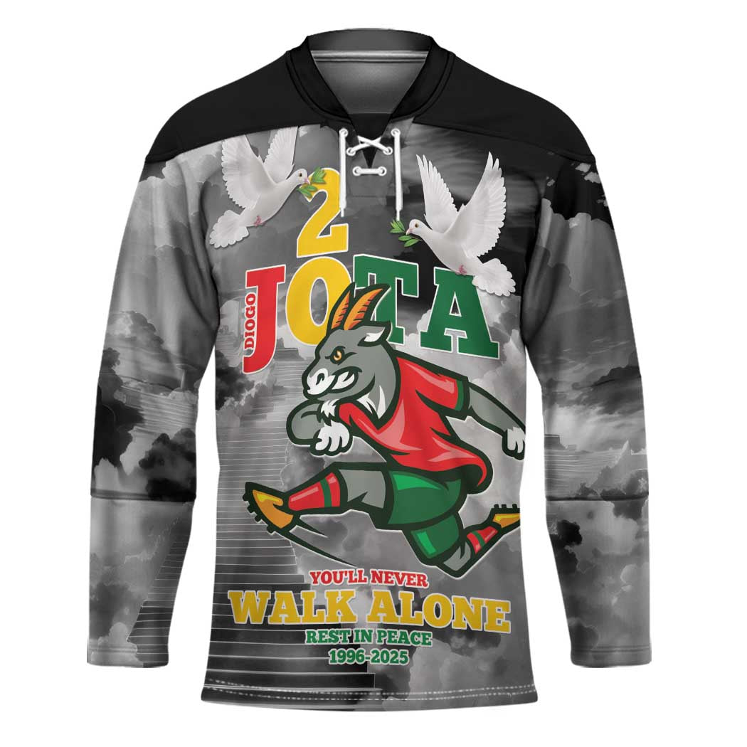 Portuguese Footballer Memorial Hockey Jersey You'll Never Walk Alone Rest In Peace 1996-2025 - Wonder Print Shop