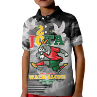 Portuguese Footballer Memorial Kid Polo Shirt You'll Never Walk Alone Rest In Peace 1996-2025 - Wonder Print Shop