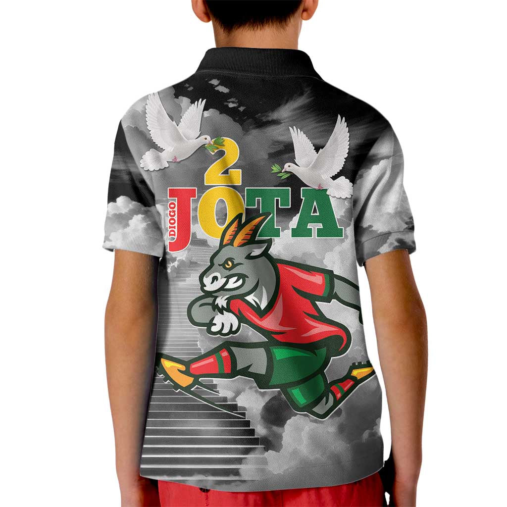 Portuguese Footballer Memorial Kid Polo Shirt You'll Never Walk Alone Rest In Peace 1996-2025 - Wonder Print Shop