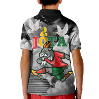 Portuguese Footballer Memorial Kid Polo Shirt You'll Never Walk Alone Rest In Peace 1996-2025 - Wonder Print Shop