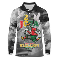 Portuguese Footballer Memorial Long Sleeve Polo Shirt You'll Never Walk Alone Rest In Peace 1996-2025 - Wonder Print Shop