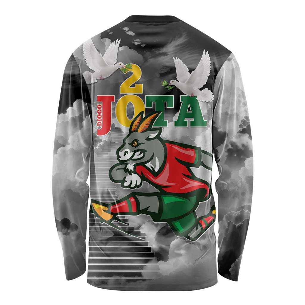 Portuguese Footballer Memorial Long Sleeve Shirt You'll Never Walk Alone Rest In Peace 1996-2025 - Wonder Print Shop