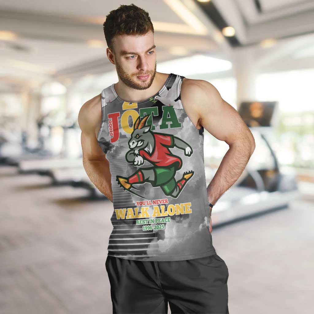 Portuguese Footballer Memorial Men Tank Top You'll Never Walk Alone Rest In Peace 1996-2025 - Wonder Print Shop