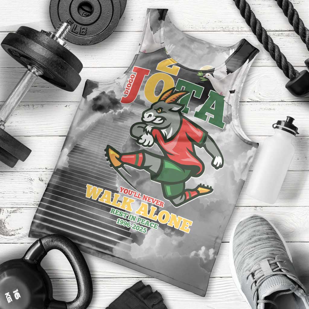 Portuguese Footballer Memorial Men Tank Top You'll Never Walk Alone Rest In Peace 1996-2025 - Wonder Print Shop