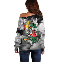 Portuguese Footballer Memorial Off Shoulder Sweater You'll Never Walk Alone Rest In Peace 1996-2025 - Wonder Print Shop