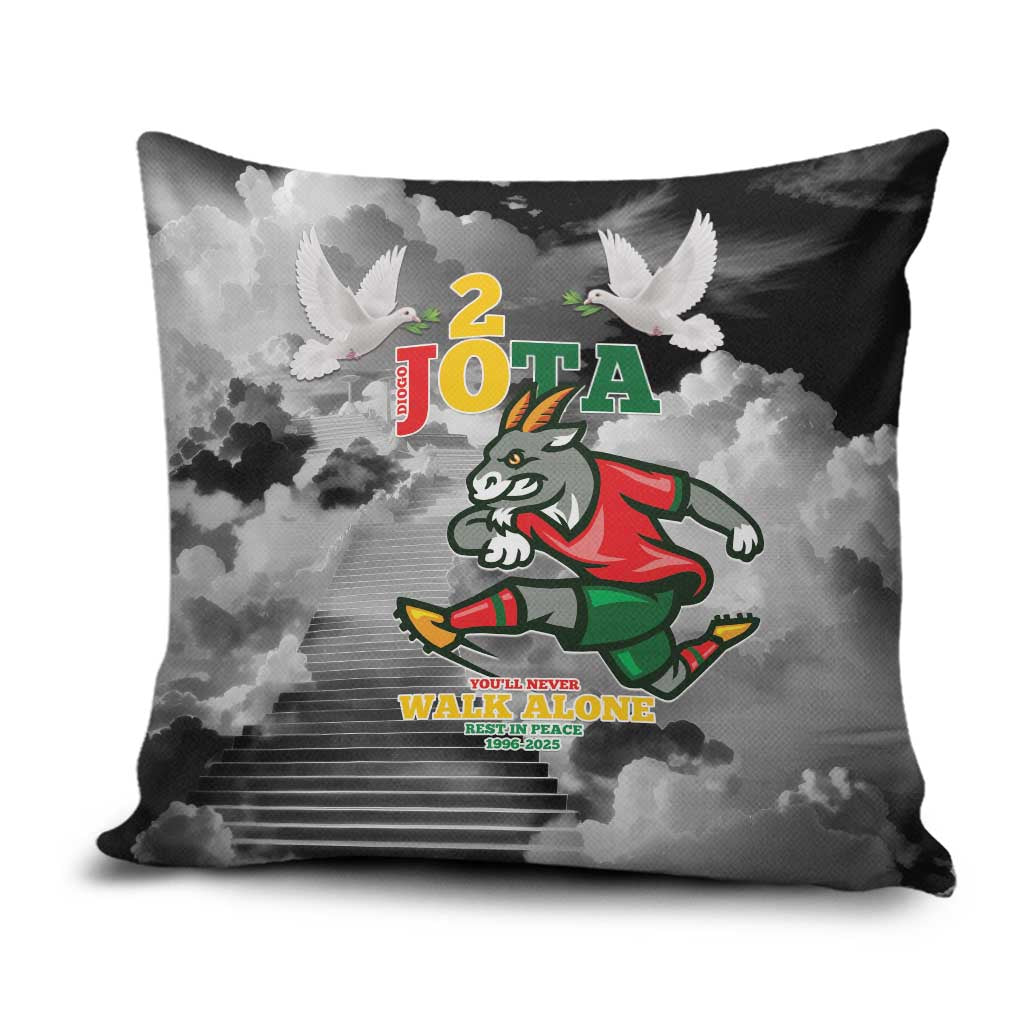 Portuguese Footballer Memorial Pillow Cover You'll Never Walk Alone Rest In Peace 1996-2025 - Wonder Print Shop
