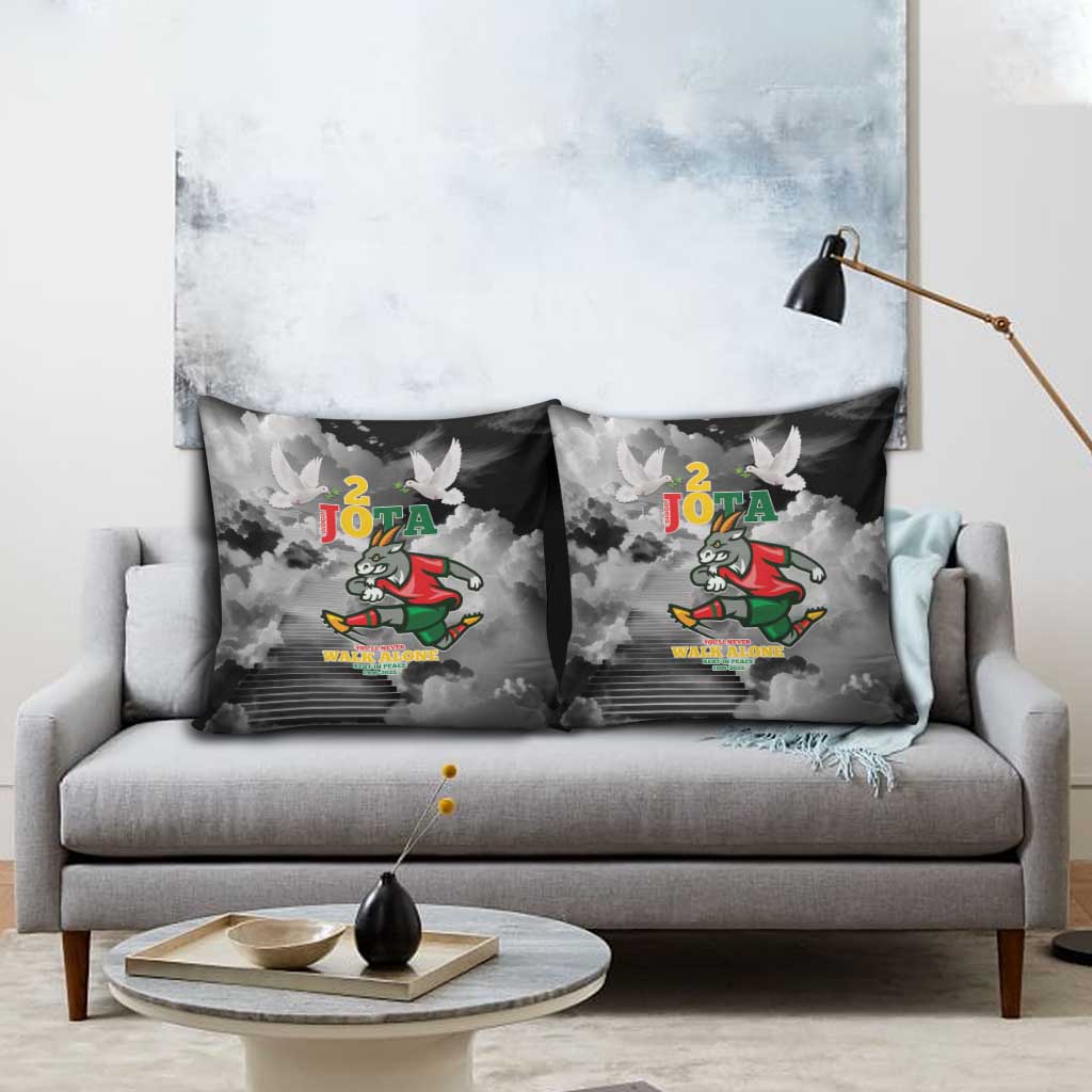 Portuguese Footballer Memorial Pillow Cover You'll Never Walk Alone Rest In Peace 1996-2025 - Wonder Print Shop