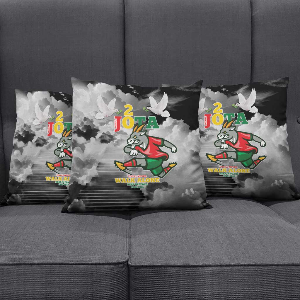 Portuguese Footballer Memorial Pillow Cover You'll Never Walk Alone Rest In Peace 1996-2025 - Wonder Print Shop