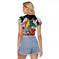 Portuguese Footballer Memorial Raglan Cropped T Shirt You'll Never Walk Alone Rest In Peace 1996-2025 - Wonder Print Shop