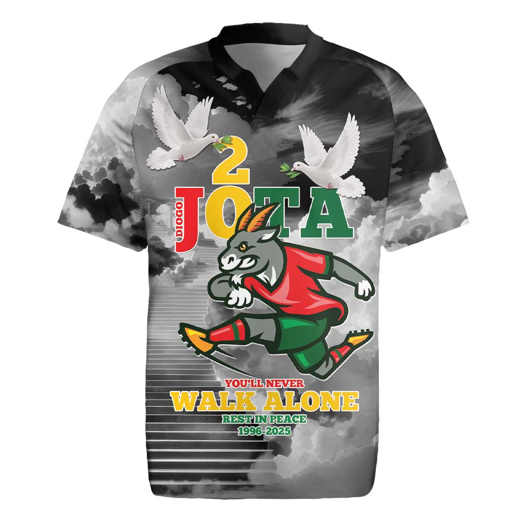 Portuguese Footballer Memorial Rugby Jersey You'll Never Walk Alone Rest In Peace 1996-2025 - Wonder Print Shop