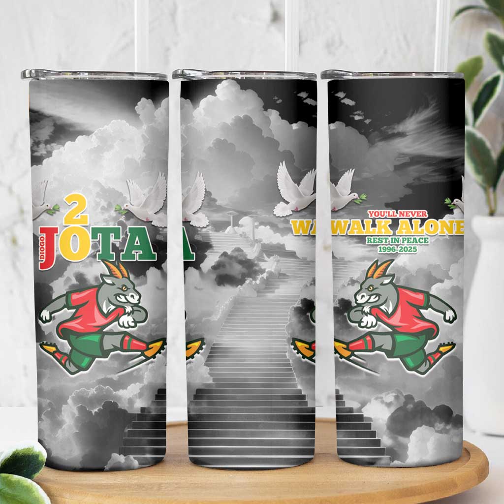 Portuguese Footballer Memorial Skinny Tumbler You'll Never Walk Alone Rest In Peace 1996-2025 - Wonder Print Shop