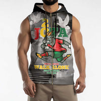 Portuguese Footballer Memorial Sleeveless Zip Hoodie You'll Never Walk Alone Rest In Peace 1996-2025 - Wonder Print Shop