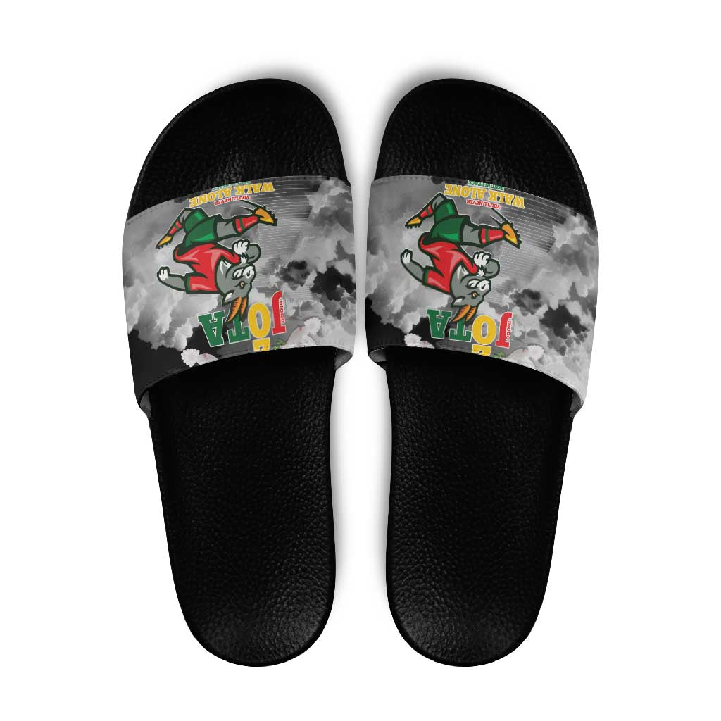 Portuguese Footballer Memorial Slide Sandals You'll Never Walk Alone Rest In Peace 1996-2025 - Wonder Print Shop