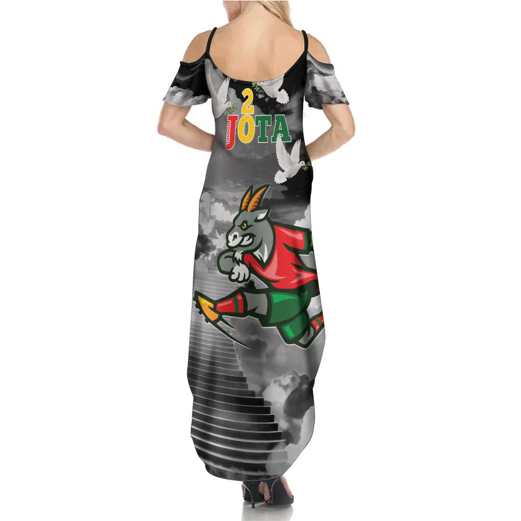 Portuguese Footballer Memorial Summer Maxi Dress You'll Never Walk Alone Rest In Peace 1996-2025 - Wonder Print Shop