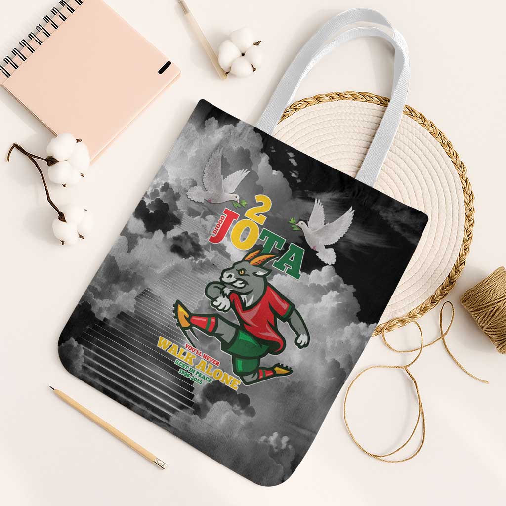 Portuguese Footballer Memorial Tote Bag You'll Never Walk Alone Rest In Peace 1996-2025 - Wonder Print Shop