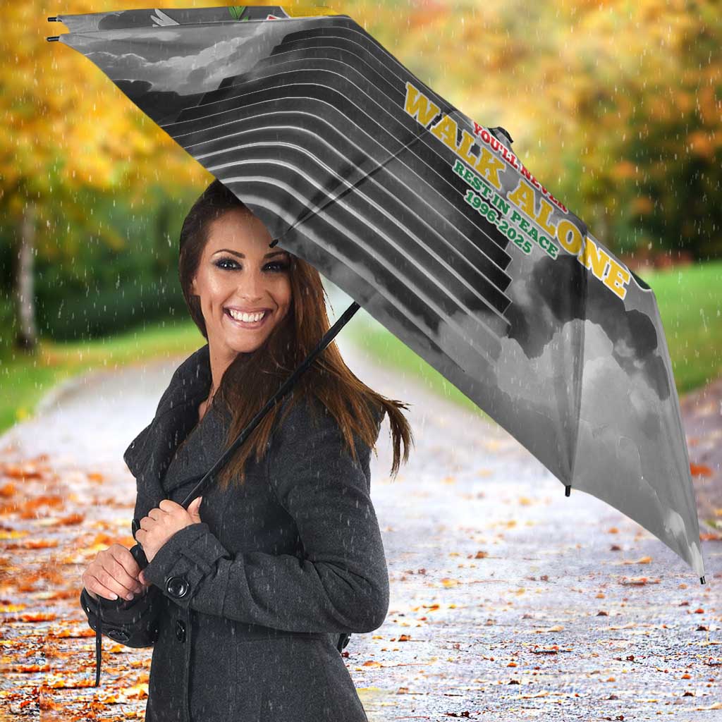 Portuguese Footballer Memorial Umbrella You'll Never Walk Alone Rest In Peace 1996-2025 - Wonder Print Shop