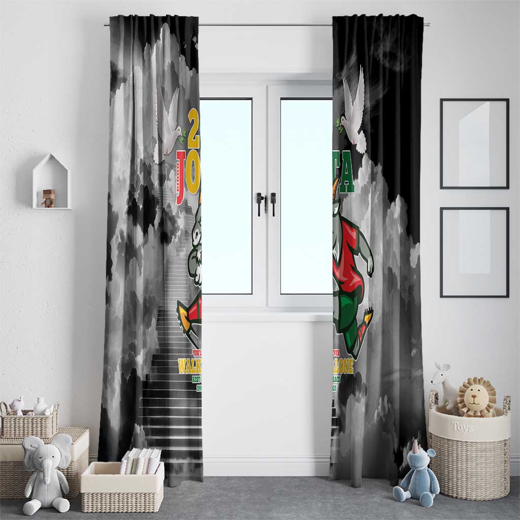 Portuguese Footballer Memorial Window Curtain You'll Never Walk Alone Rest In Peace 1996-2025 - Wonder Print Shop